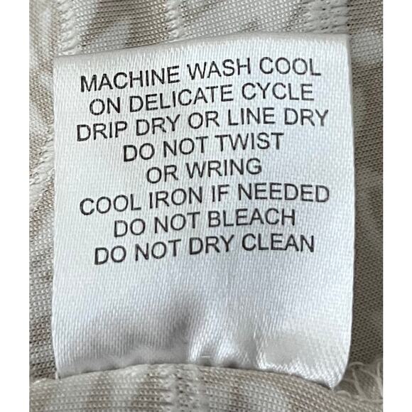 EMILY DANIELS 3/4 SLV PULL-OVER ROUND NECK BLOUSE, WOMENS, XL, TAN/WHITE FLORAL - Picture 12 of 12